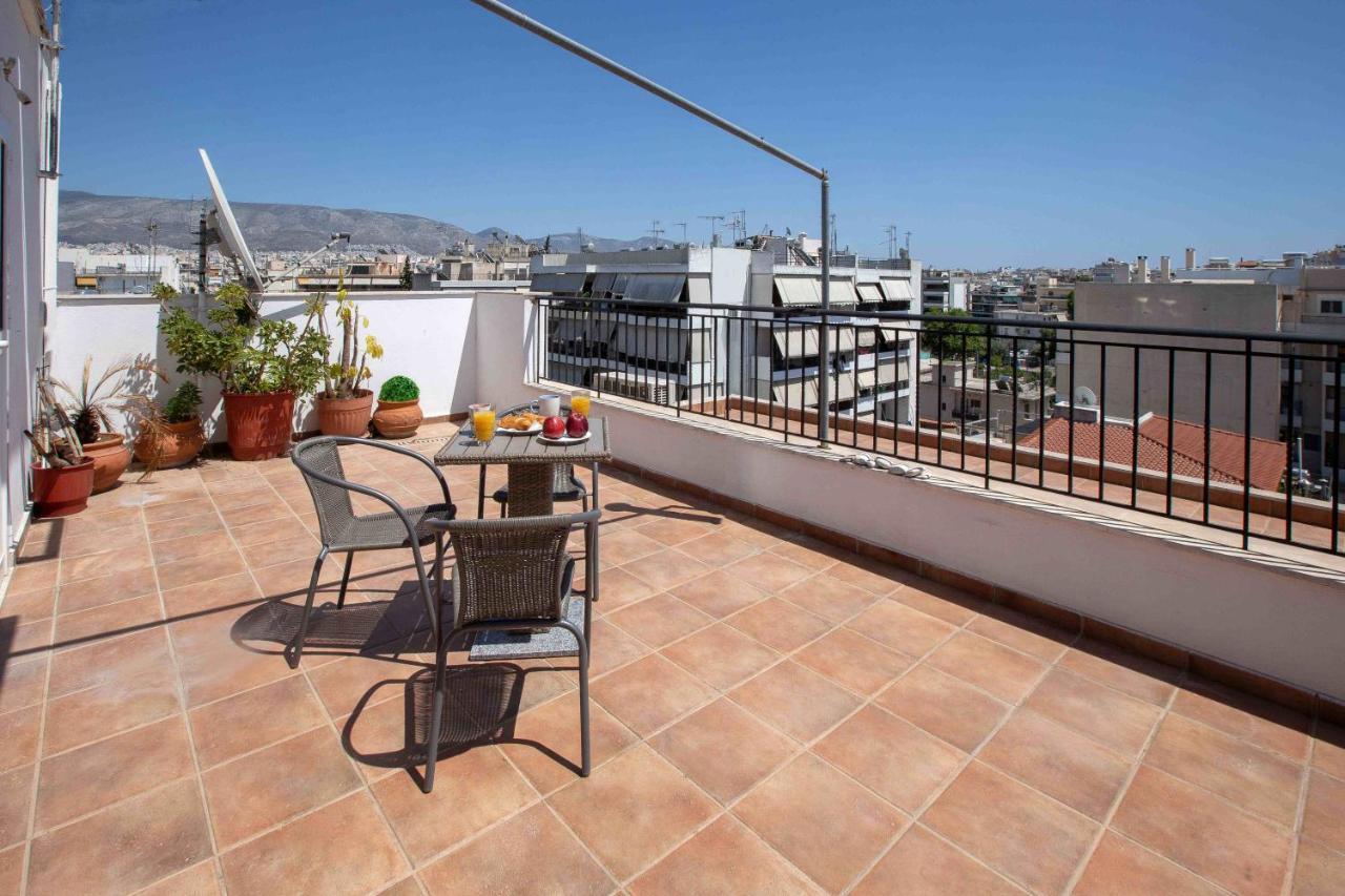 Rooftop Apartment With Great Veranda Atene Esterno foto
